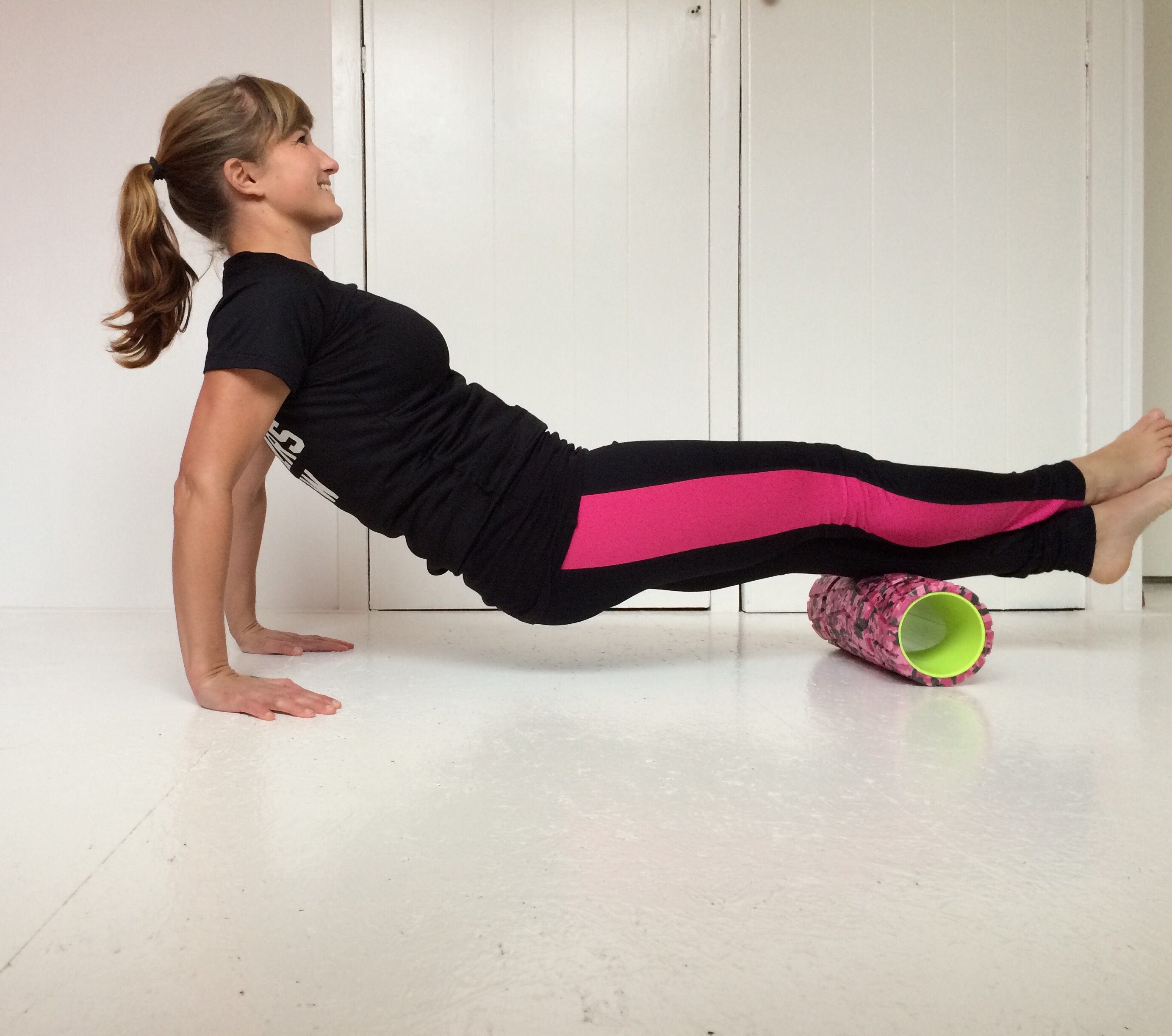 Weerkaatsing rukken vliegtuig Foam roller oefeningen - Urban Runners