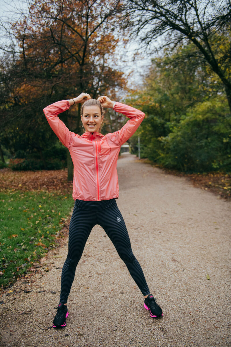 Anne in Odlo kleding