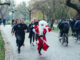 kerstman hardlopen